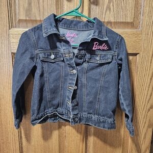 Barbie Girls' Black Denim Jacket